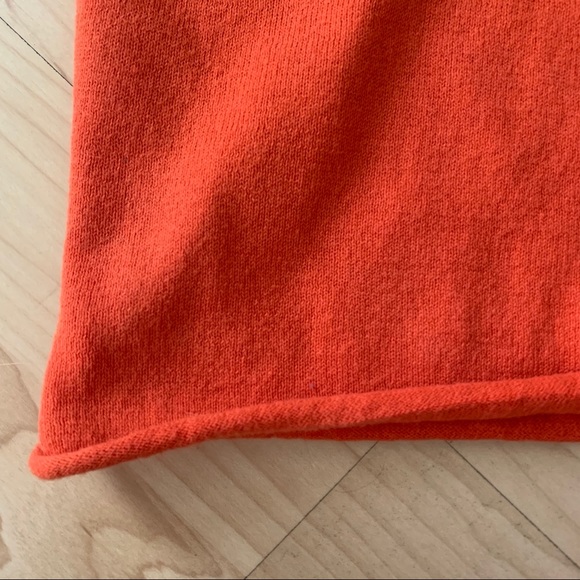 Volcom square neck orange knit babydoll top L - Picture 4 of 7